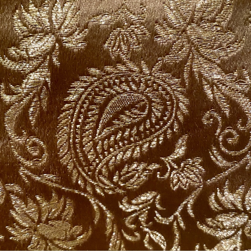 Ralph Lauren Women's Button-Front Golden Paisley Silk Jacquard Vest Waistcoat 12 - Picture 7 of 9
